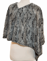 Black speckel poncho from Vine Street Apparel 202//261